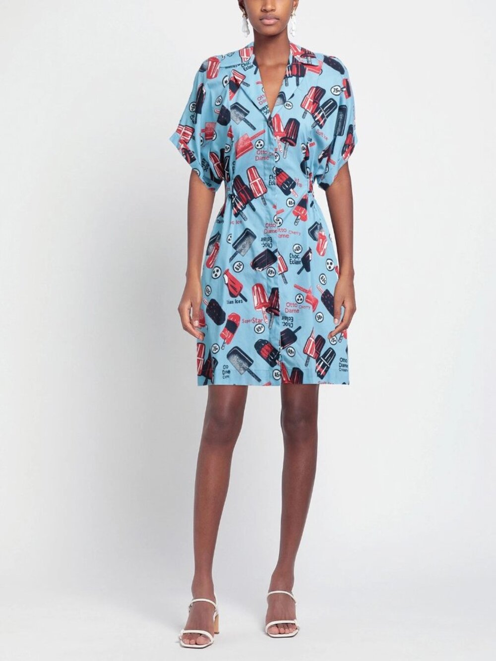 NWT Ottod'Ame Shirt Dress IceCream/Popsicle Print IT42/US6 €227